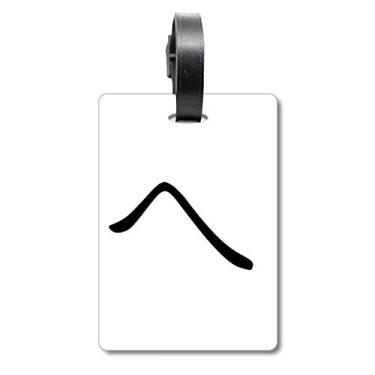 Imagem de Hiragana Japonês Personagem HE Mala Etiqueta de Bagagem Cartão de Bagagem Scutcheon Etiqueta