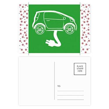 Imagem de Plug Line Veículos de Energia Proteger Ambiente Natal Flor Celebração Cartão Postal Cartão Bênção