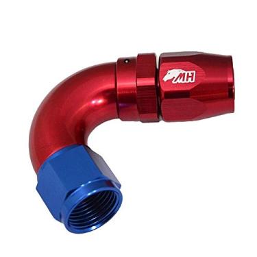 Imagem de Conexão 10AN / AN10 Curva 120° graus para Mangueira Aeroquip - American (Azul e Vermelha)