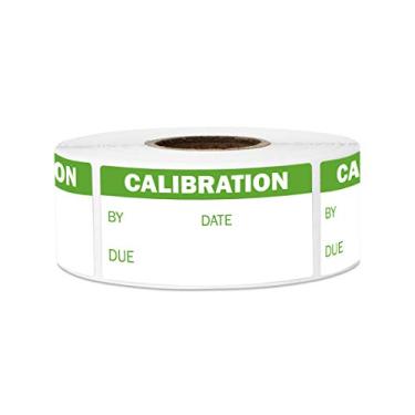 Imagem de Adesivos de calibração para calibração NIST, calibração ISO-900, controle de qualidade (pai), Calibration - Green, 1 Roll