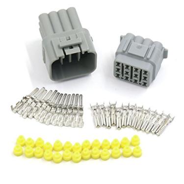 Imagem de Conector de fio elétrico Uxcell para motocicleta impermeável de 12 pinos AWG