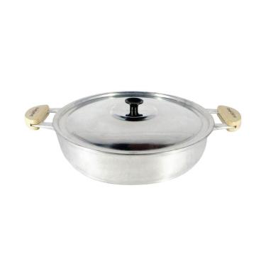 Imagem de Frigideira Panela Alumínio Fundido Polida Alça Meia Lua 30cm