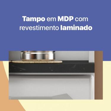 Imagem de Armário De Cozinha Em Aço Triplo Topázio Smart Telasul Branco