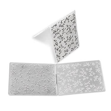 Imagem de Mimo Molde para Embossing Floral Pequeno - 10,6 X 15 cm - Perfeito Para Usar na Máquina de Relevo Mimo Embossing - Use em Papéis, Cartões, Folhas Metálicas, Papel Vegetal - Fácil de Usar