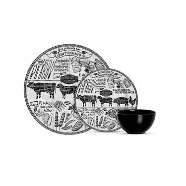 Imagem de Aparelho de Jantar 12 pçs Churrasco 3 Alleanza