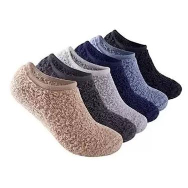 Imagem de Meia Sapatilha Masculina Térmica Solado Antiderrapante - Soft Fofinha