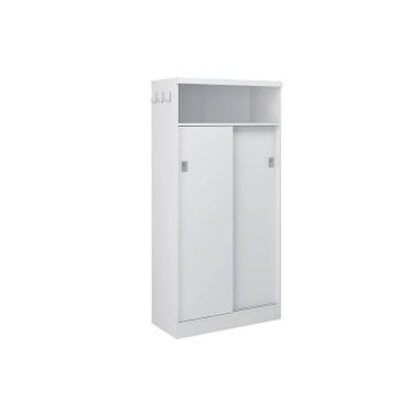 Imagem de Armário Multiuso 528 C/ 2 Portas De Correr Branco - Carraro