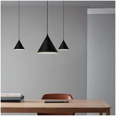 Imagem de Luminária Pendente De Teto, Pendente De Luz Led Nórdica Luminária Pendente Geométrica De Cabeceira Para Sala De Estar Arandela De Parede De Cabeceira Luminária Suspensa,6mnoplugue4buckle,bulbo Tri