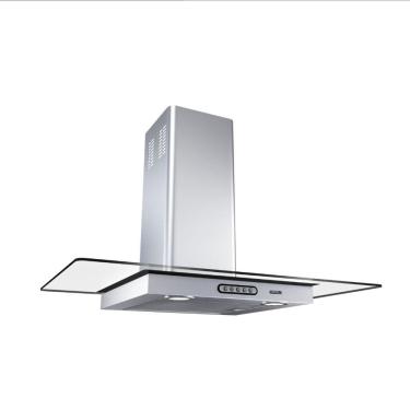 Imagem de Coifa Vidro Reto Inox Duto Slim 80cm 220v Nardelli Inox
