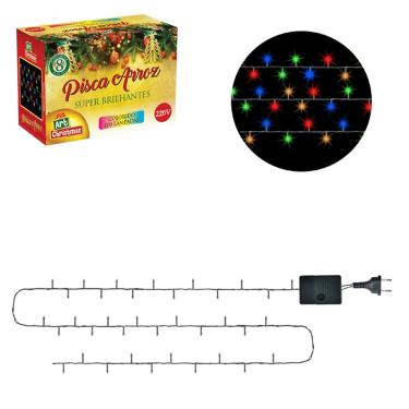 Imagem de Pisca Arroz Colorido Rgb 100 Led 4,2M 220V