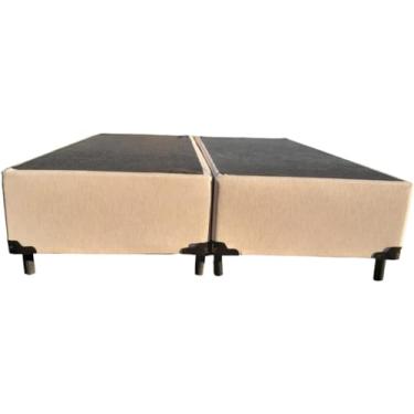 Imagem de Base Box Queen Bipartido Linho Bege