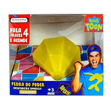 Imagem de Pedra do Poder Luccas Neto Aventureiro Amarela, Bang Toys
