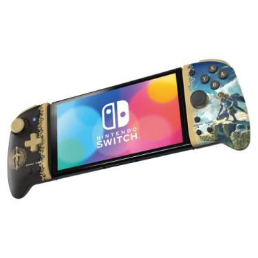 Imagem de Controle Ergonômico HORI Split Pad pro Compacto Edição Legend of Zelda para Nintendo Switch (Modo Portátil) Licenciado Oficialmente pela Nintendo