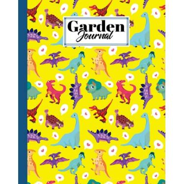 Imagem de Garden Journal: Garden Journal Dinosaurs Set Cover, Gardening Planner, Garden Diary and Record Book | 120 Pages, Size 8" x 10" Dinosaurs Set Cover Design by Harald Binder