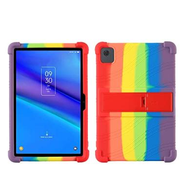 Imagem de QYiiD Capa para TCL Tab 10s 10,1 polegadas FHD modelo 9081X/TCL Tab 10 5G TCL-9183W 2022, capa protetora de silicone leve para crianças compatível com choque macio para TCL TAB 10s 9080G 2021,