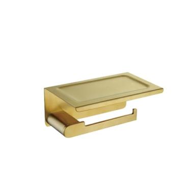 Imagem de Acessórios de banheiro de ouro escovado conjuntos de hardware 304 aço inoxidável toalheiro barra gancho suporte de papel higiênico copo suporte de sabão, plataforma de papel