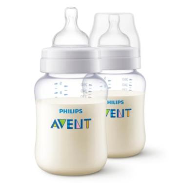 Imagem de Kit Duplo Mamadeira Anti-Colic 1m+ Philips Avent SCY103/02 Transparente 260ml