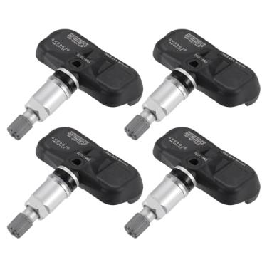 Imagem de A ABSOPRO Sensor de pressão de pneu TPMS No.42753STKA04 para Honda Pilot 2009-2015 Metal prateado (conjunto de 4)