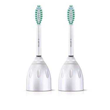Imagem de Philips Sonicare Cabeças de escova de dentes de reposição HX7022/66 genuínas da série E, pacote com 2