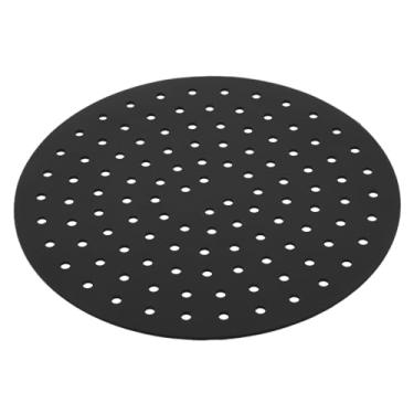Imagem de LYOR - Tapete Protetor de Silicone para Air Fryer Redondo Preto 18,5cm