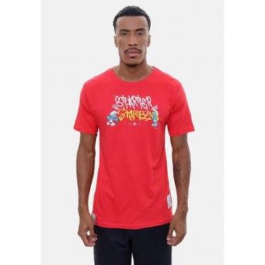 Imagem de Camiseta Starter Collab Smurfs Art Masculino-Masculino