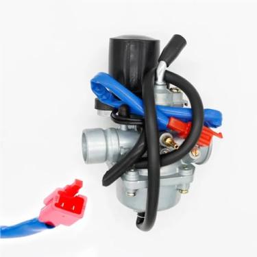 Imagem de 19Mm Jog 50Cc 72Cc 90Cc Carburador Com Estrangulamento Elétrico Para Yamaha 2 Tempos 1E40QMB Scooter Ciclomotor Carb