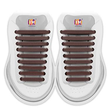 Imagem de No Tie Shoelaces for Kids and Adults, Silicone Elastic Shoelaces for Sneaker, Flat Tieless Shoe Laces for Outdoor Sport