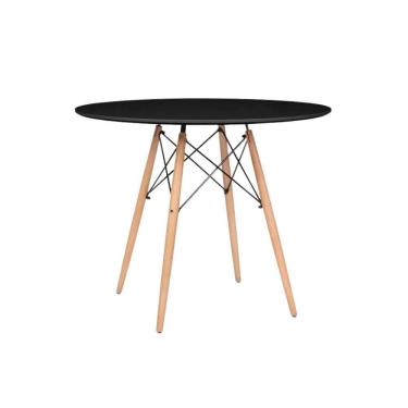 Imagem de Mesa Mdf Redonda Eames Charles Eiffel - Black Black