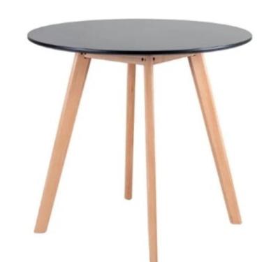 Imagem de Mesa De Jantar Redonda Leda 90 Cm Preta