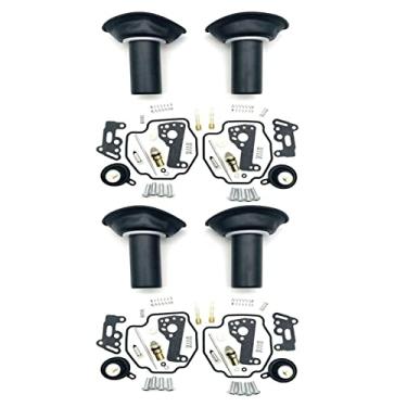 Imagem de Kit de reparo de carburador de motocicleta, agulha flutuante, válvula de corte de ar, diafragma de êmbolo a vácuo para XV535 Virago 1989-2001 XV 535 (conjunto com 4)