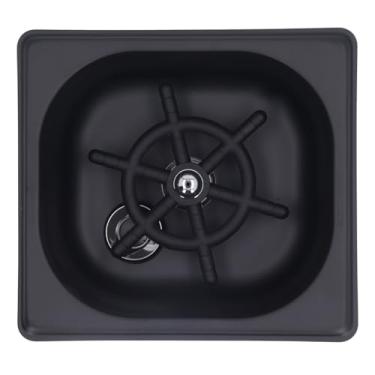 Imagem de Enxaguador de Copo de Alta Pressão, Furos de Spray Multiângulo Lavador de Copo Preto Fosco para Pia para Enxaguador de Vidro para Pia, Lavadora de Copos, Lavadora de Garrafas