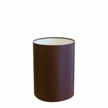 Imagem de Cúpula Abajur Cilíndrica Cp-8004 Ø15x25cm Café