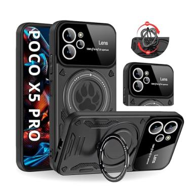 Imagem de Capa Capinha Armor Anti Choque Ring Luxo Para Poco X5 Pro (Tela 6.67) + Anel Giratório + Proteção De Câmera - Proteção Militar