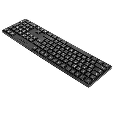 Imagem de Teclado para jogos mecânico ergonômico para jogos, teclado inglês árabe bilíngue à prova de luz para computadores portáteis, melhora a experiência de jogo
