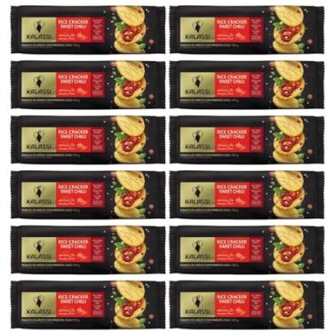 Imagem de Kit 12 Biscoito Snack De Arroz Kalassi Pimenta 100 Gr