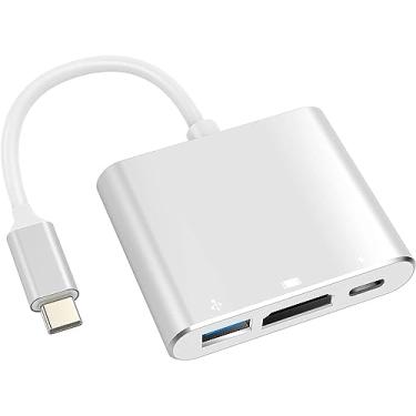 Imagem de Battony Adaptador USB C para HDMI, adaptador USB tipo C, conversor AV multiportas com saída HDMI 4K, porta USB C e porta de carregamento rápido USD3.0, compatível com MacBook Pro/Air