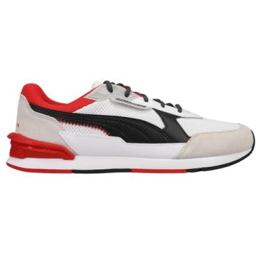 Imagem de PUMA Ferrari Low Racer Puma White/Puma Black/Rosso Corsa 12 D (M)