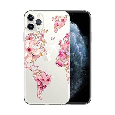 Imagem de World Map Planes Travel Soft Silicone Phone Case para Apple iPhone XR X XS 11 Pro Max 6 6S 7 8 Plus 5 5S SE 2020 Cover, C734, Para iPhone 5 5S SE