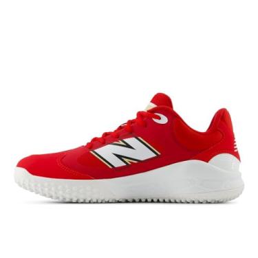 Imagem de New Balance Tênis de beisebol masculino Fresh Foam 3000 V7 Turf-Trainer, Equipe vermelho/branco, 6
