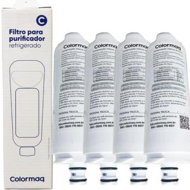 Imagem de Kit 04 Filtro Refil Colormaq Acqua Purificador Cpuhevaban