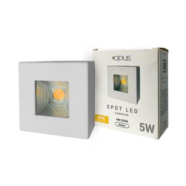 Imagem de Spot Sobrepor Quadrado Led 5W Bivolt 3000K Branco  3000K Preto  4000K 