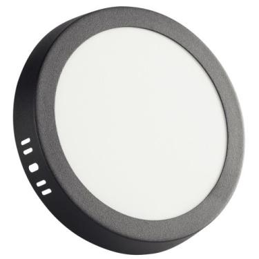 Imagem de Plafon Fita LED Tramontina Redondo Sobrepor Preto 12W 4000K 840lm Luz 