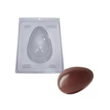 Imagem de Forma P/ovo De Pascoa 250gr C/ Silicone 3 Partes Bwb