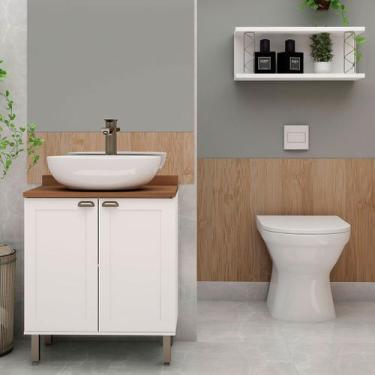 Imagem de Armário Multiuso Acquaflex 2 Peças Trend Branco Fosco - Genialflex, Br