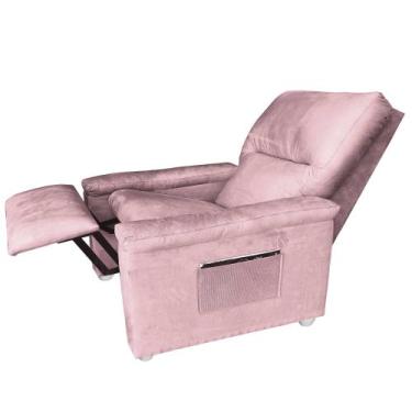 Imagem de Poltrona Reclinavel do Papai Modelo Naty - Moveis Aguias, ROSA