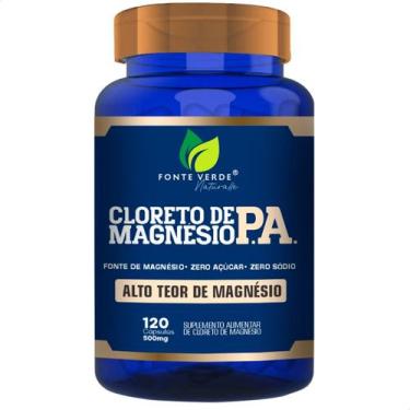 Imagem de Cloreto de Magnésio P.A. 120 Cáps Fonte Verde - Alto Teor de Magnésio