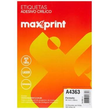 Imagem de Etiqueta Inkjet Laser A4 363 38,1x99,0 14 Etiquetas Por Folha - Maxpri