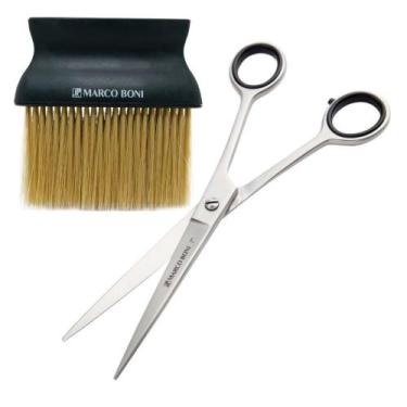 Imagem de Kit Tesoura Fio Laser 7" Espanador Premium Soft Marco Boni