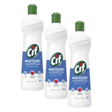 Imagem de Kit 3 Limpadores Multiuso Cif + Limpeza 500ml cada