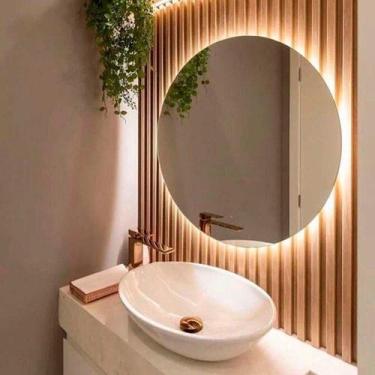 Imagem de Espelho Decorativo Com Led Redondo Vidro 40,50,60cm - Arth Decor, 60